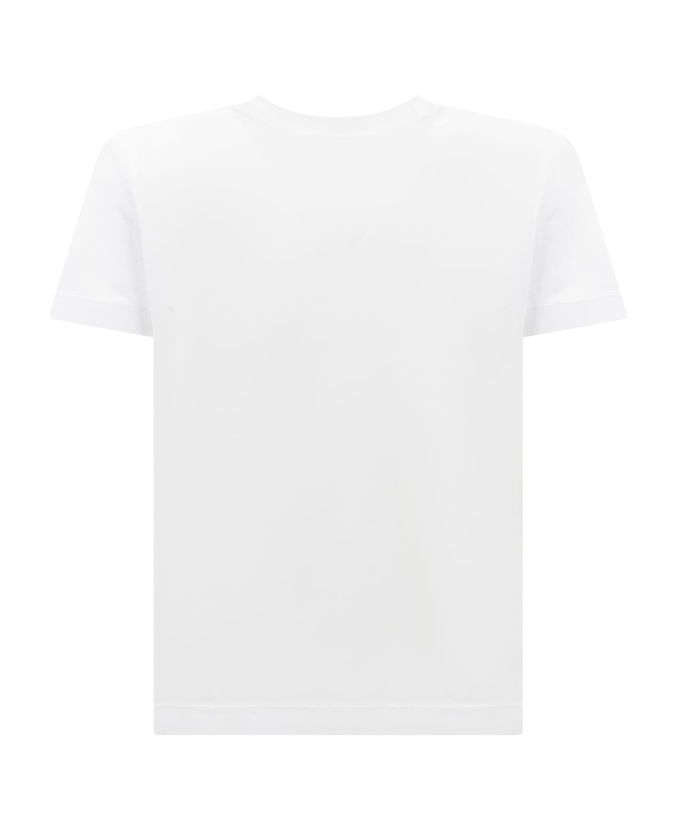 Stone Island Junior T-shirt With Logo - WHITE