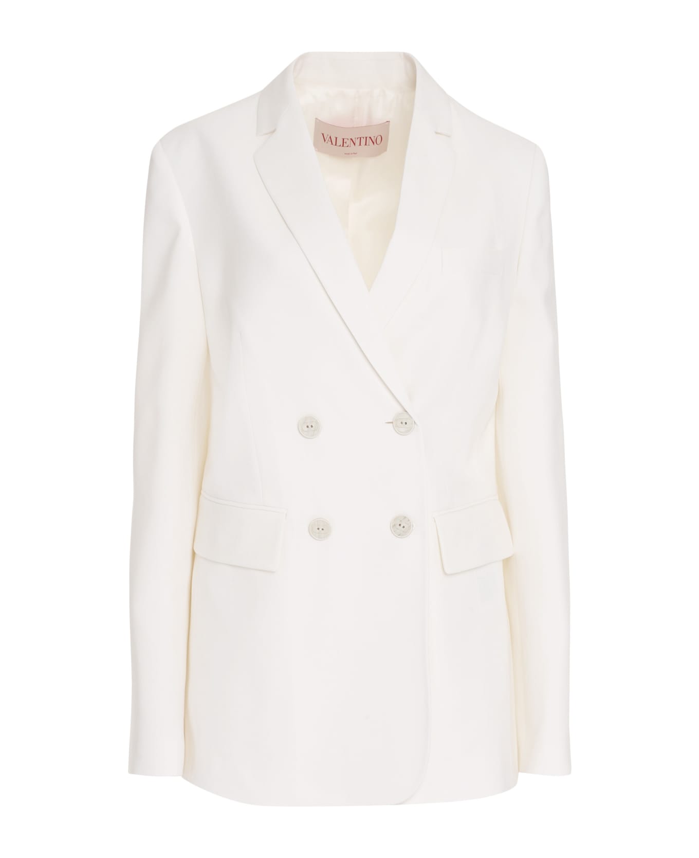 Valentino Garavani Double-breasted Wool Blazer - Ivory