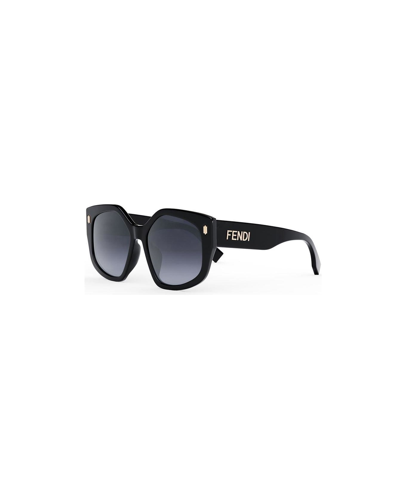 Fendi Eyewear Geometric Frame Sunglasses - 01w
