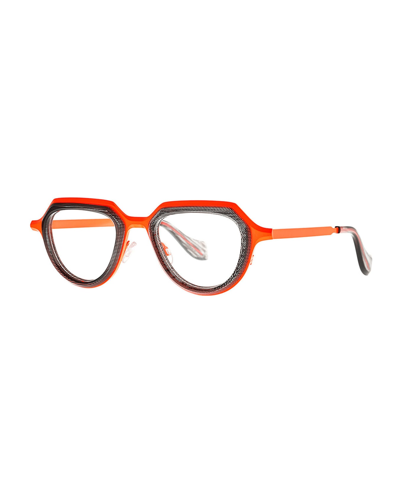 Theo Eyewear Prong - 014 Fluo Orange Rx Glasses - orange