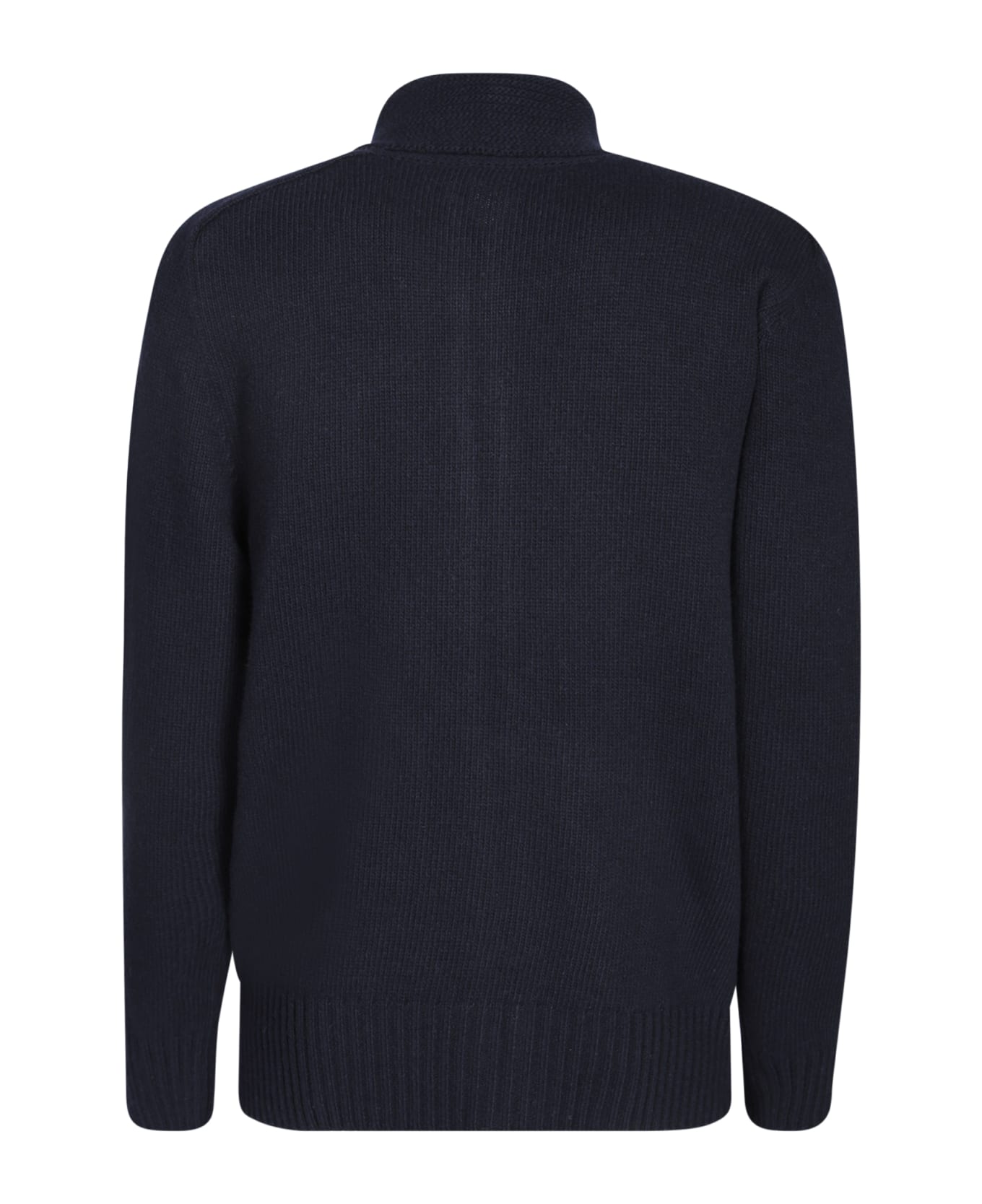 Tagliatore Zippered Blue Sweater - Blue
