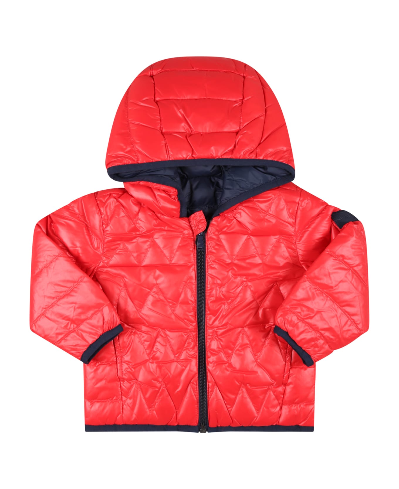 Hugo Boss Multicolor Jacket For Baby Boy With Logo - Red コート＆ジャケット