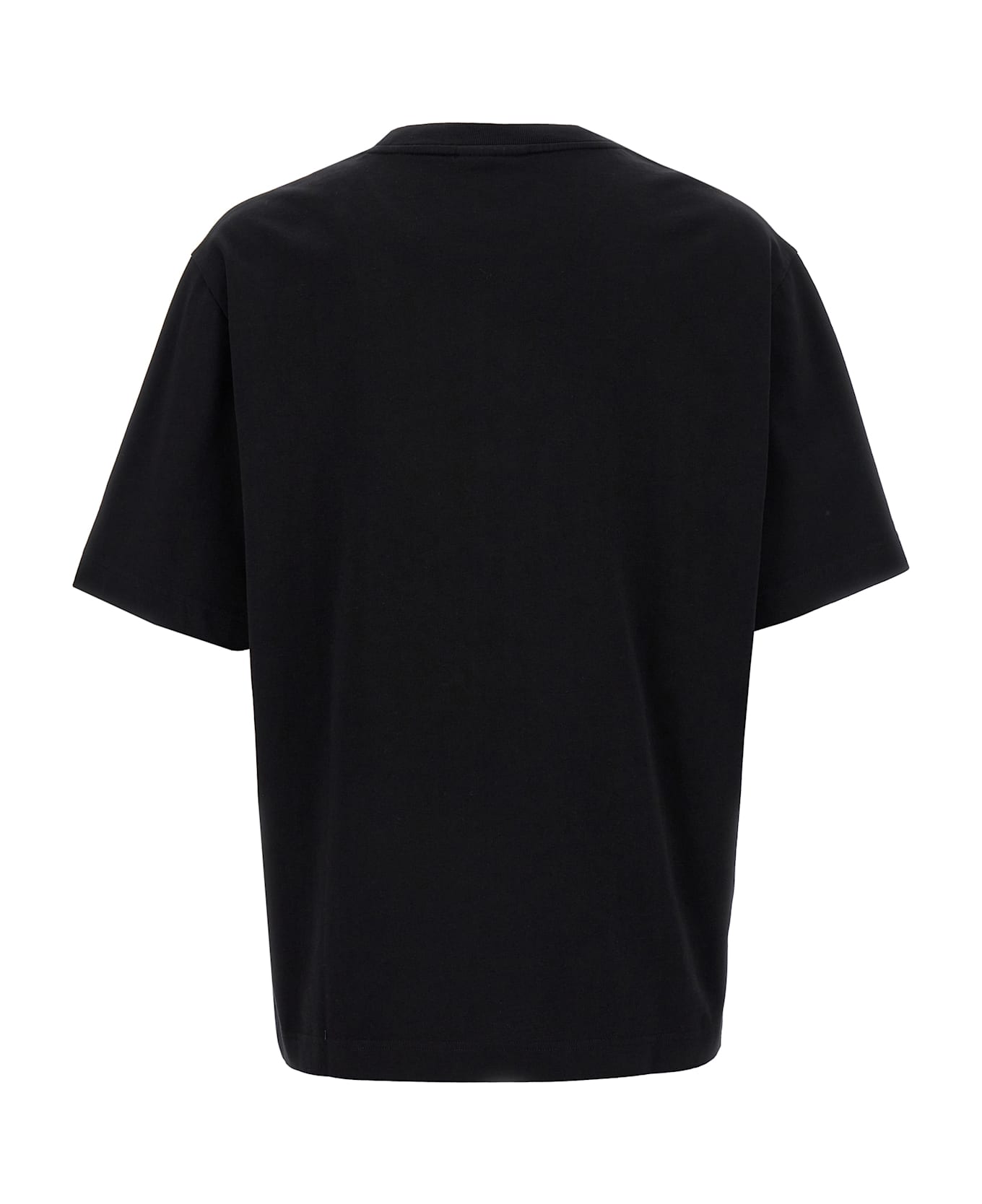 Maison Kitsuné Logo Embroidery T-shirt - Black  