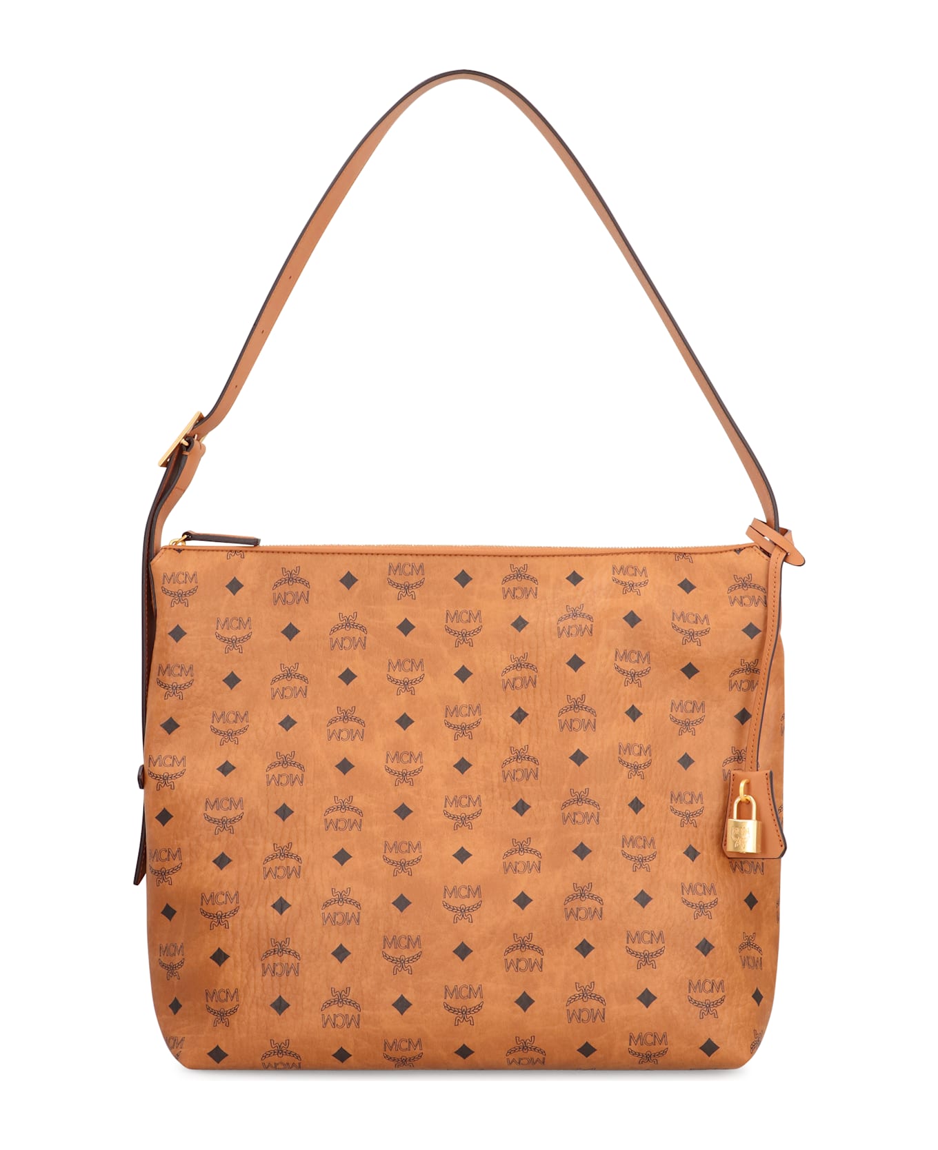 MCM Hobo Bag Aren In Visetos - brown