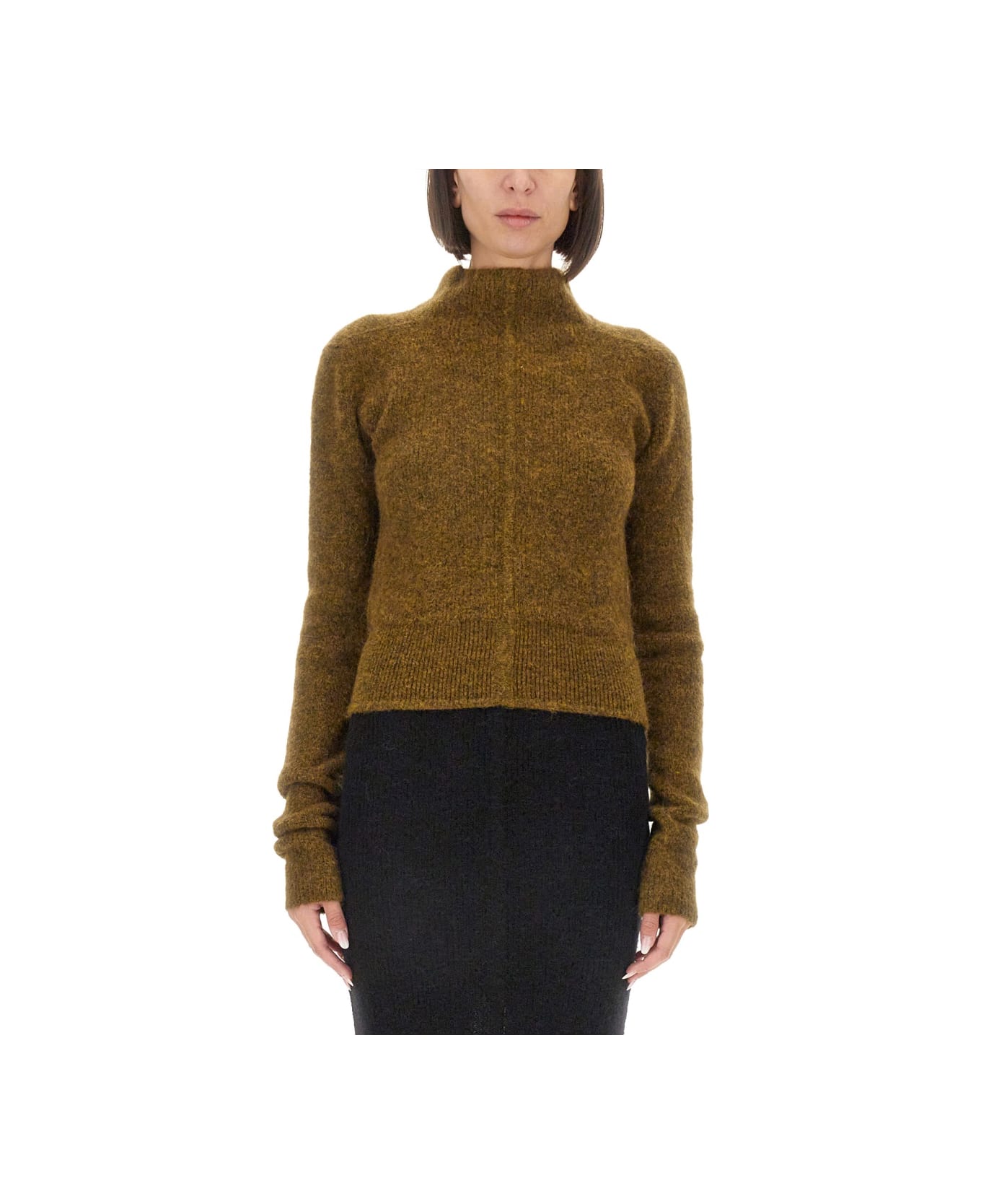 Rick Owens Turtleneck Shirt - WHITE