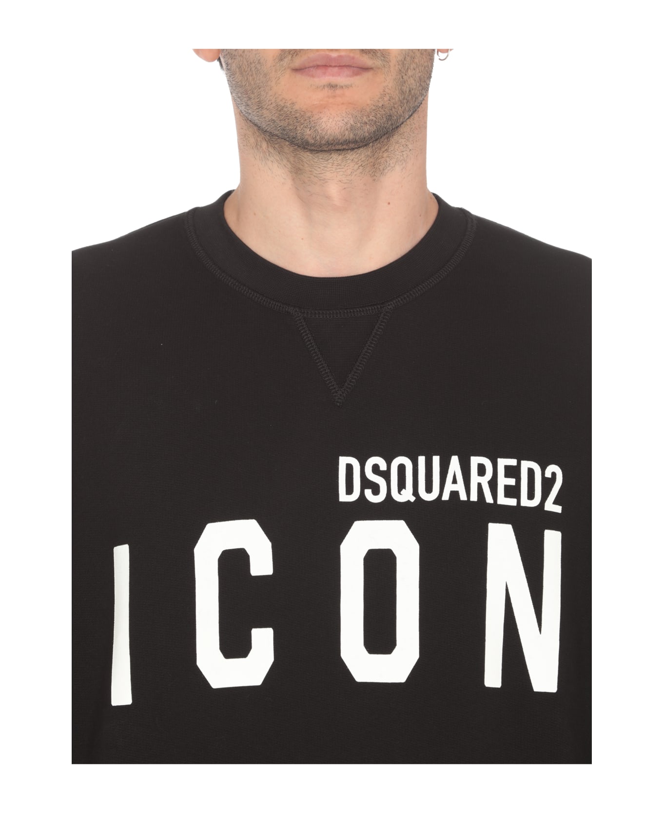 Dsquared2 Sweater With Logo - Black