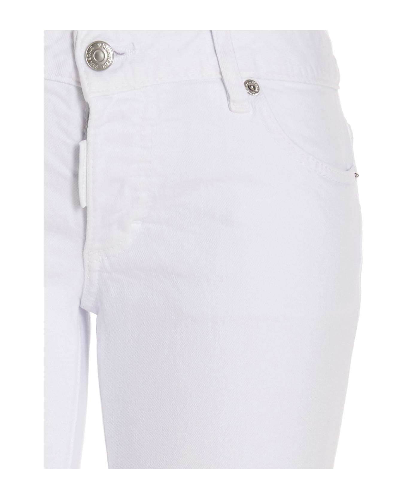 Dsquared2 Jennifer Crop Jeans - WHITE