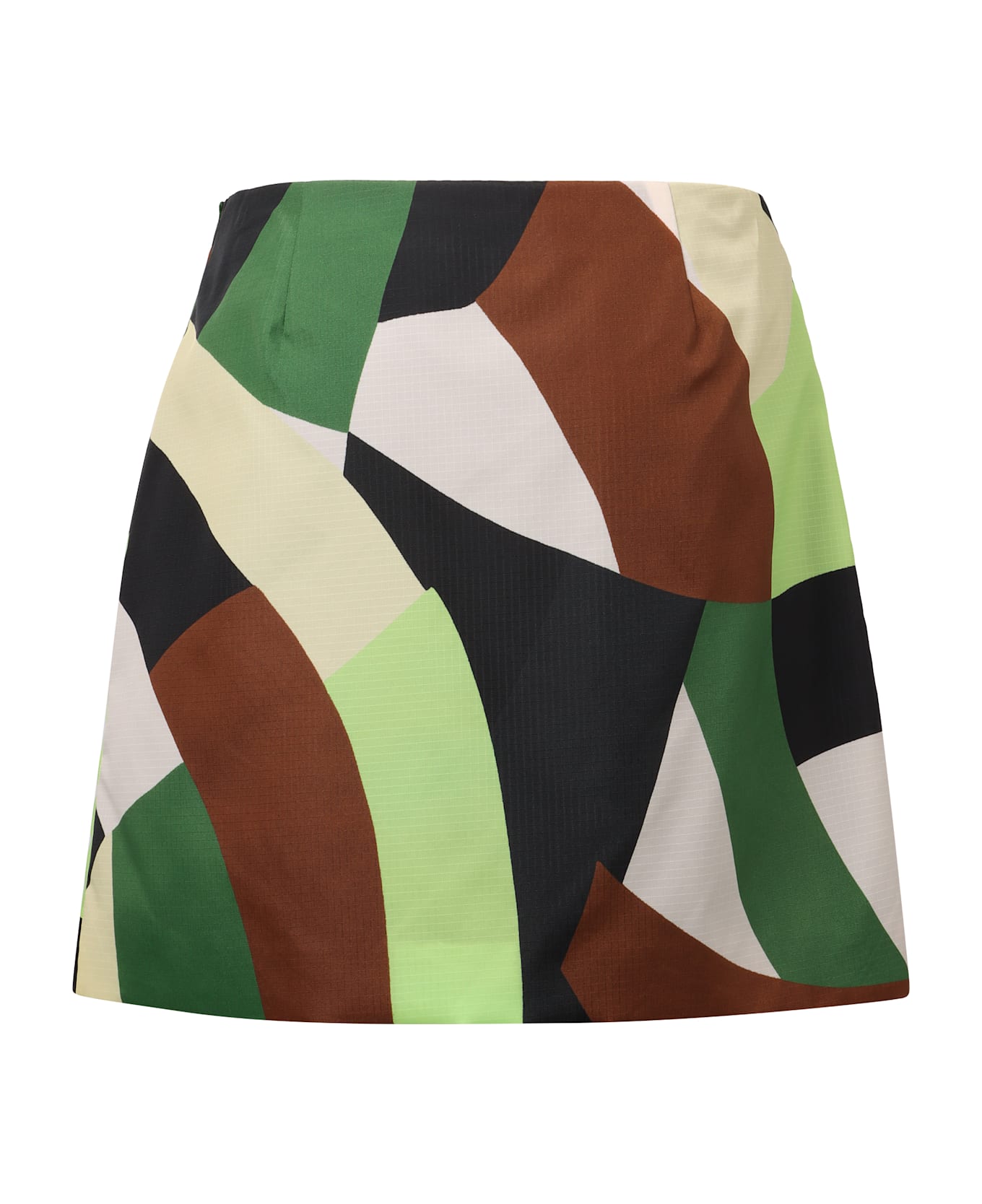Plan C Gocaa Cotton Mini-skirt - Multicolor