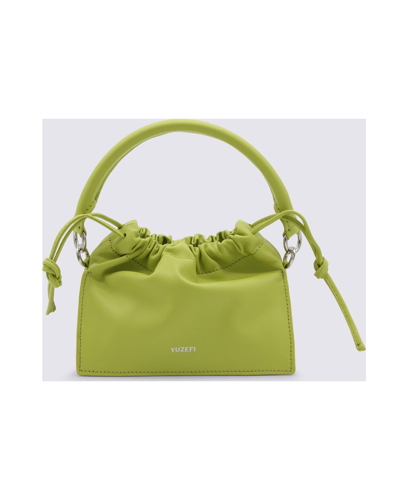 YUZEFI Green Leather Bom Shoulder Bag - Green