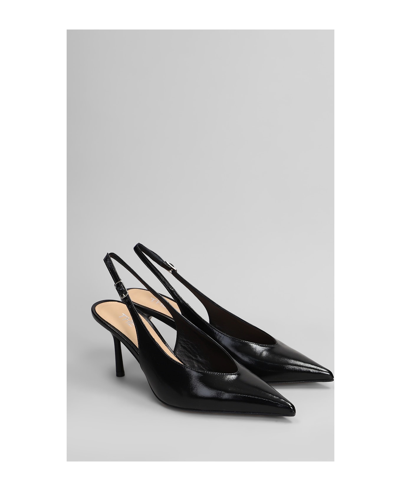 The Seller Pumps In Black Leather - black