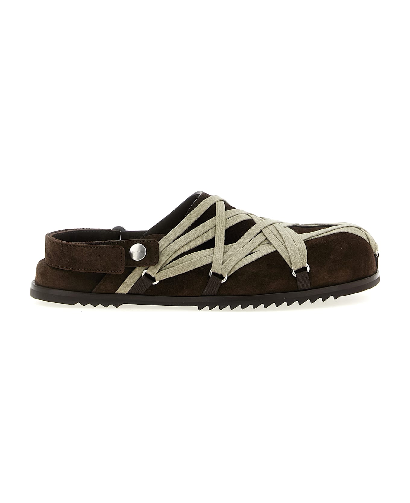 Rick Owens 
megalace Mule Granola
 Sabots - Brown