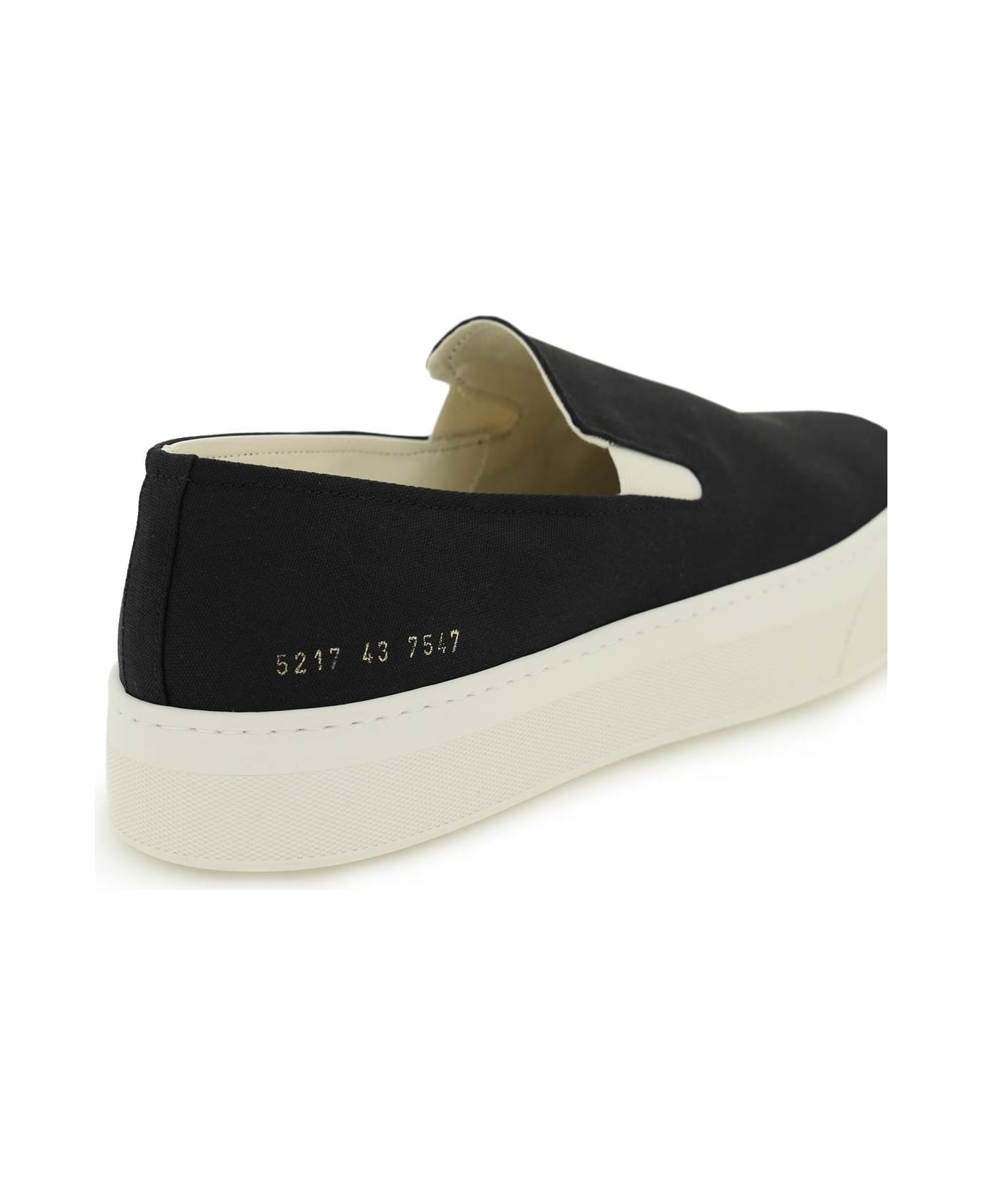 Common Projects Canvas Slip-on Sneakers - BLACK (Black)