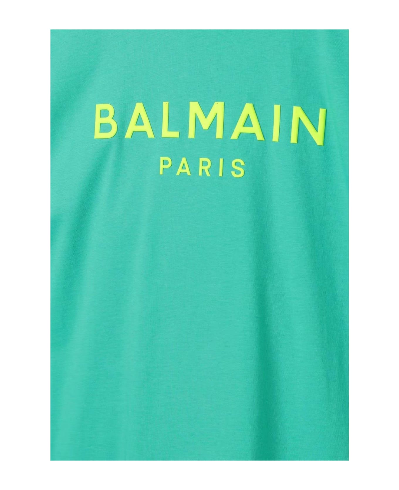 Balmain Logo Detailed Crewneck T-shirt - Verde Tシャツ＆ポロシャツ