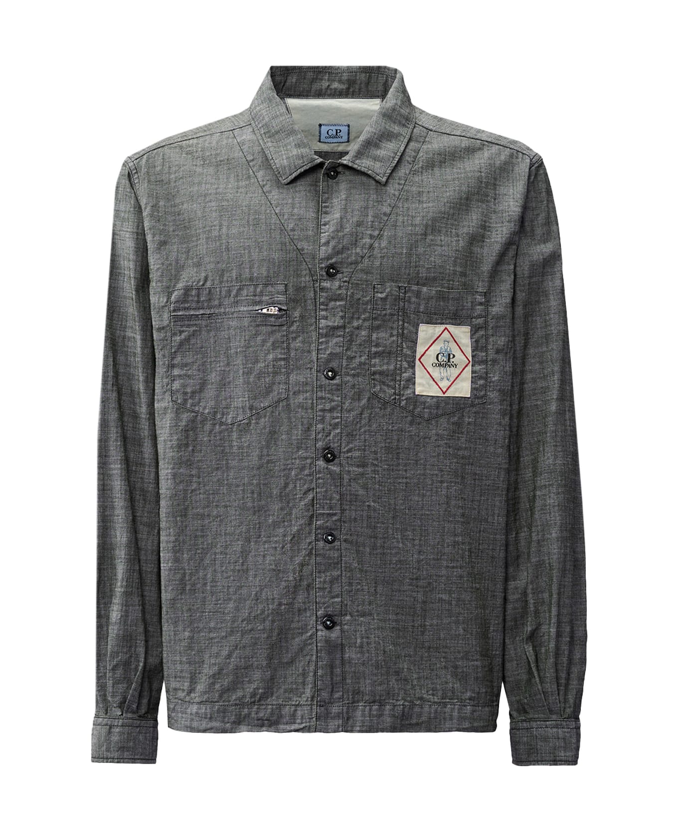 C.P. Company Chambray Cotton Shirt - Grey