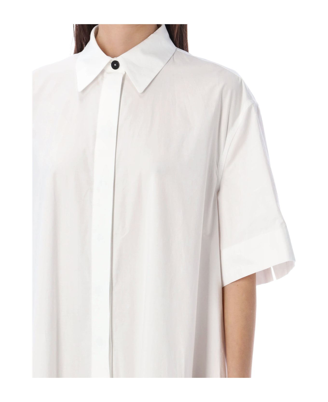 Jil Sander Long Shirt Dress - WHITE