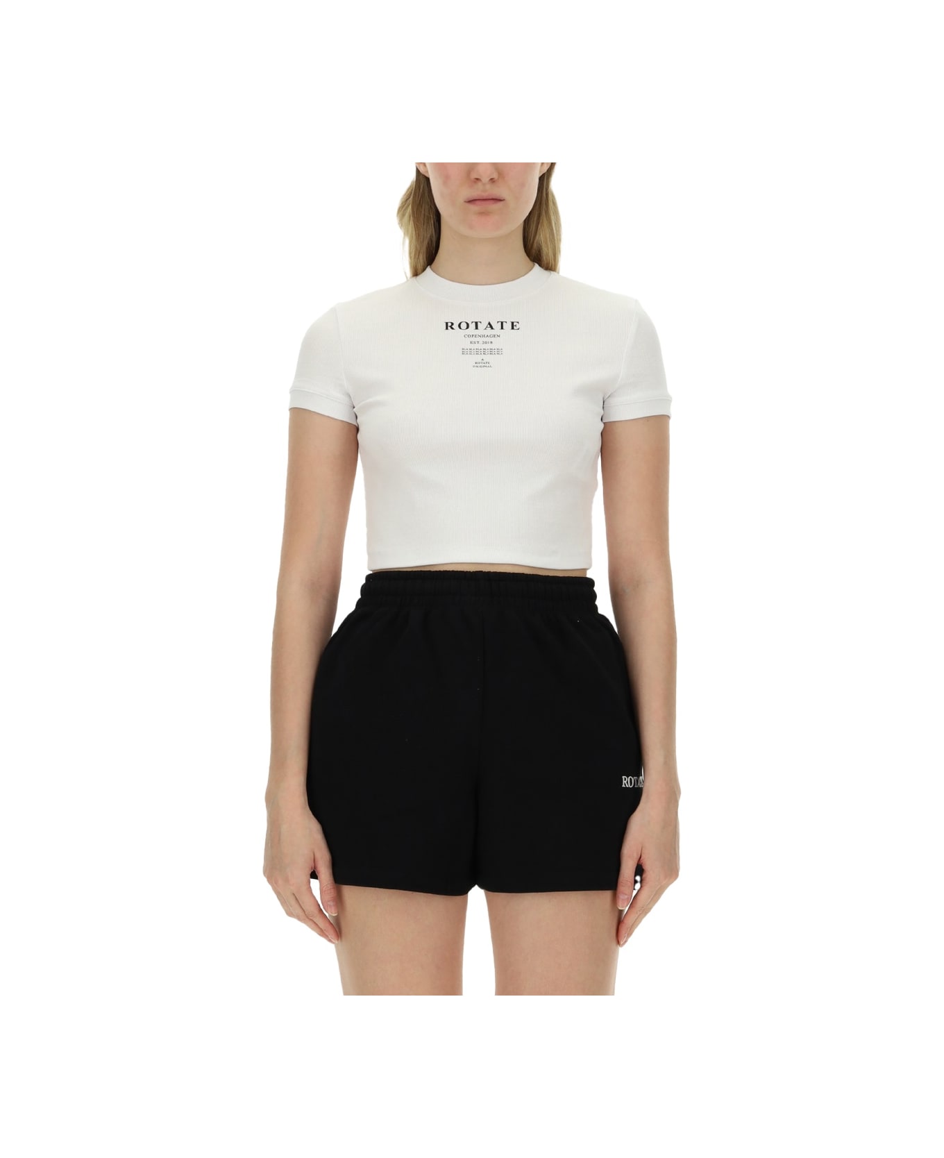 Rotate by Birger Christensen T-shirt With Logo - Bright white