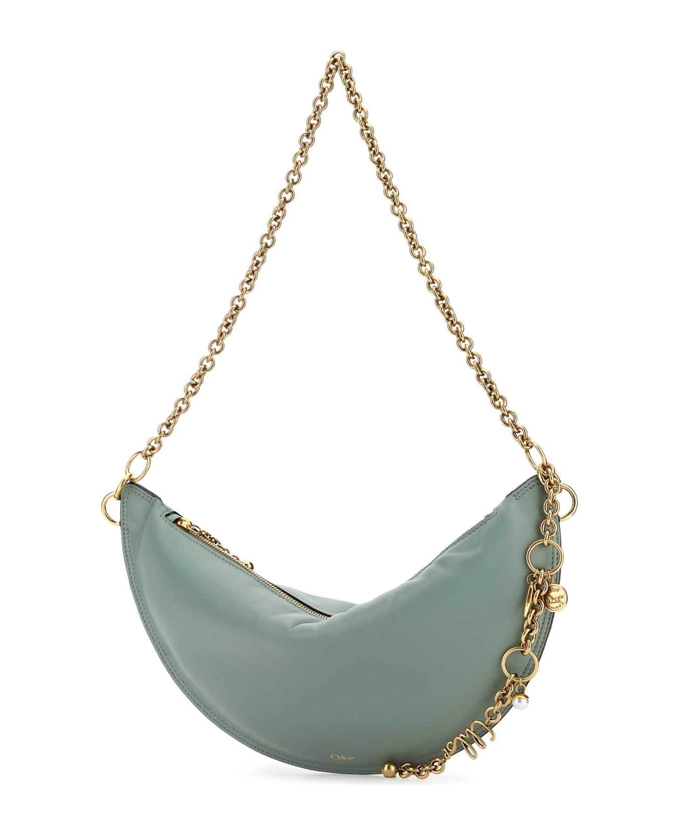 Chloé Sea Green Nappa Leather Chloe Icons Shoulder Bag - BLUISHGREEN