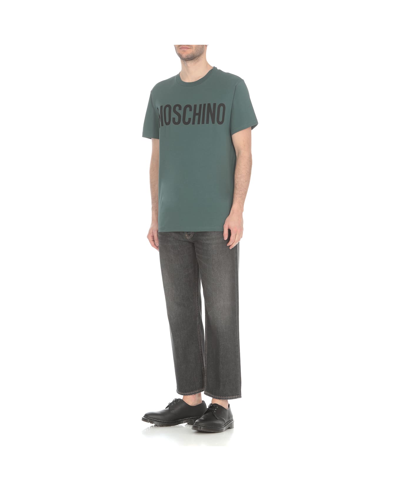 Moschino T-shirt With Logo - Green