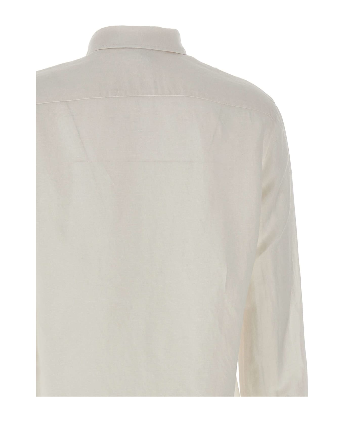 Sun 68 Linen And Viscose Shirt - WHITE