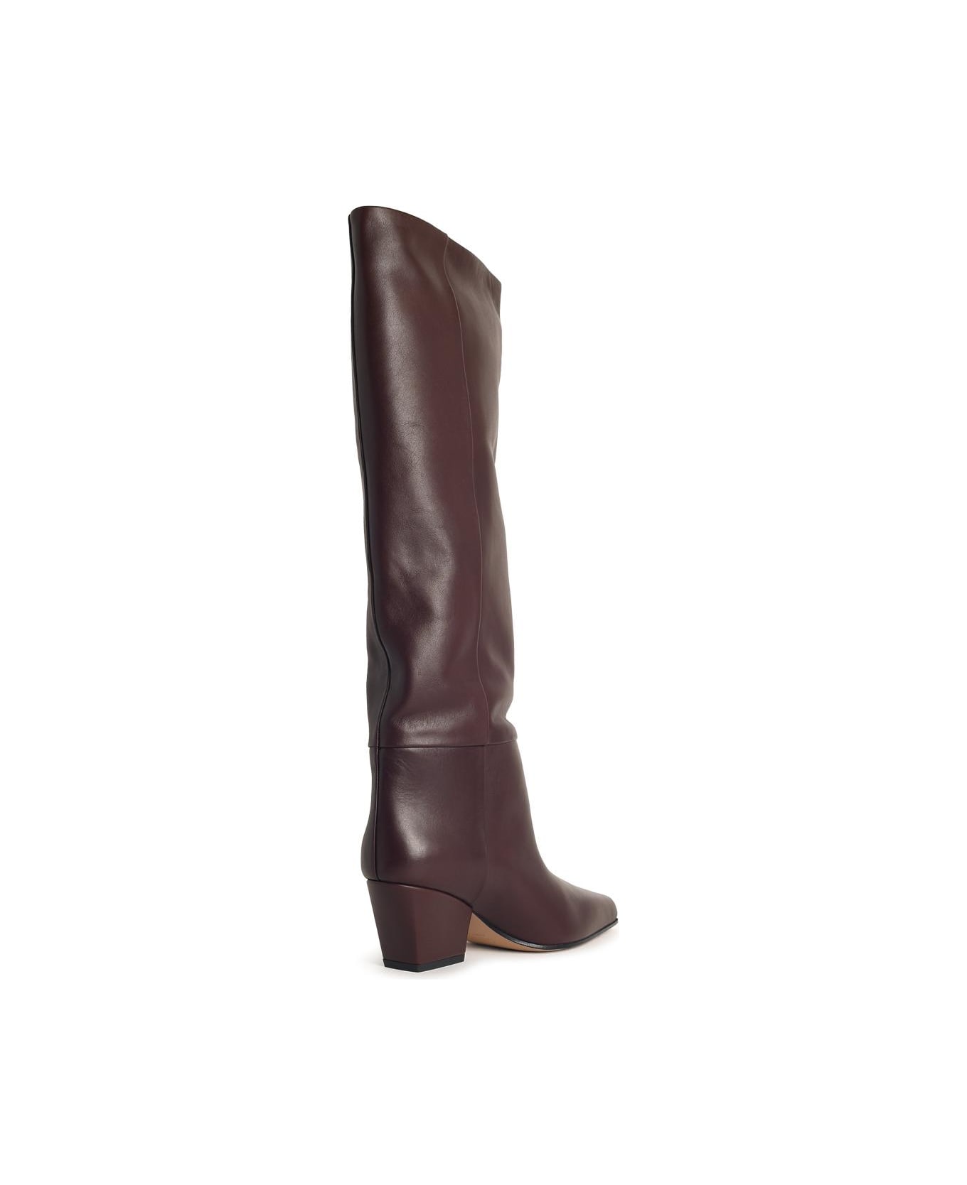 Paris Texas 'jane' Mocha Leather Boots - Brown