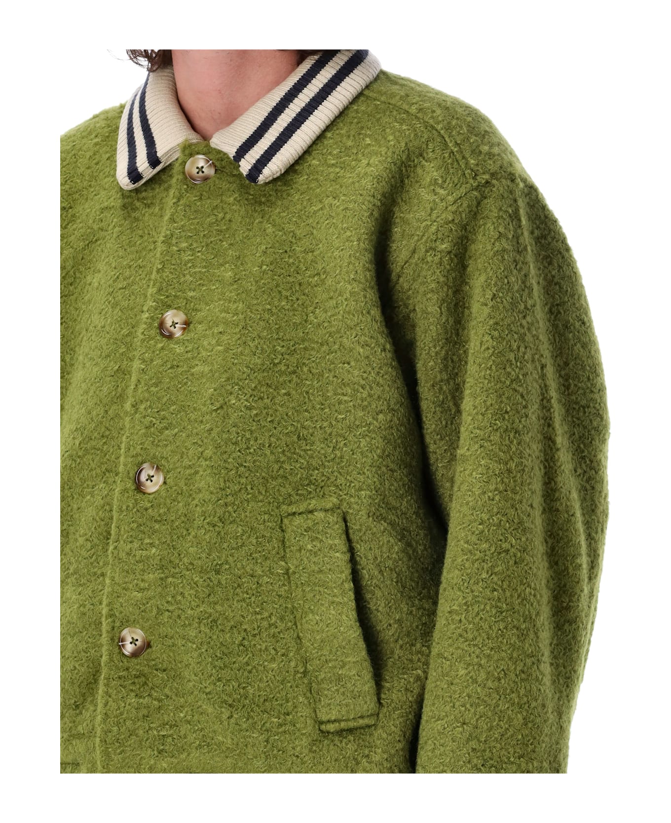 アウターその他 YESEYESEE Newsboy Jacket Teal Obey Saunders Blouson Jacket | italist