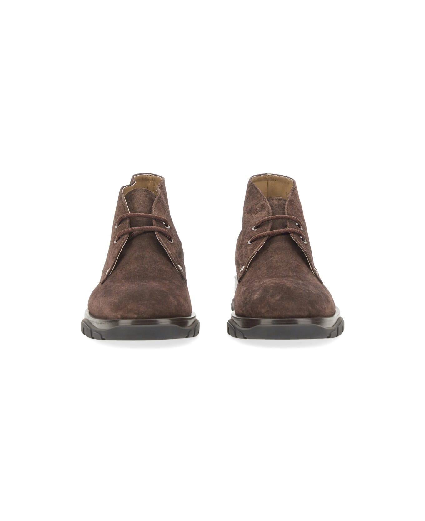 Alexander McQueen Suede Boot - BROWN