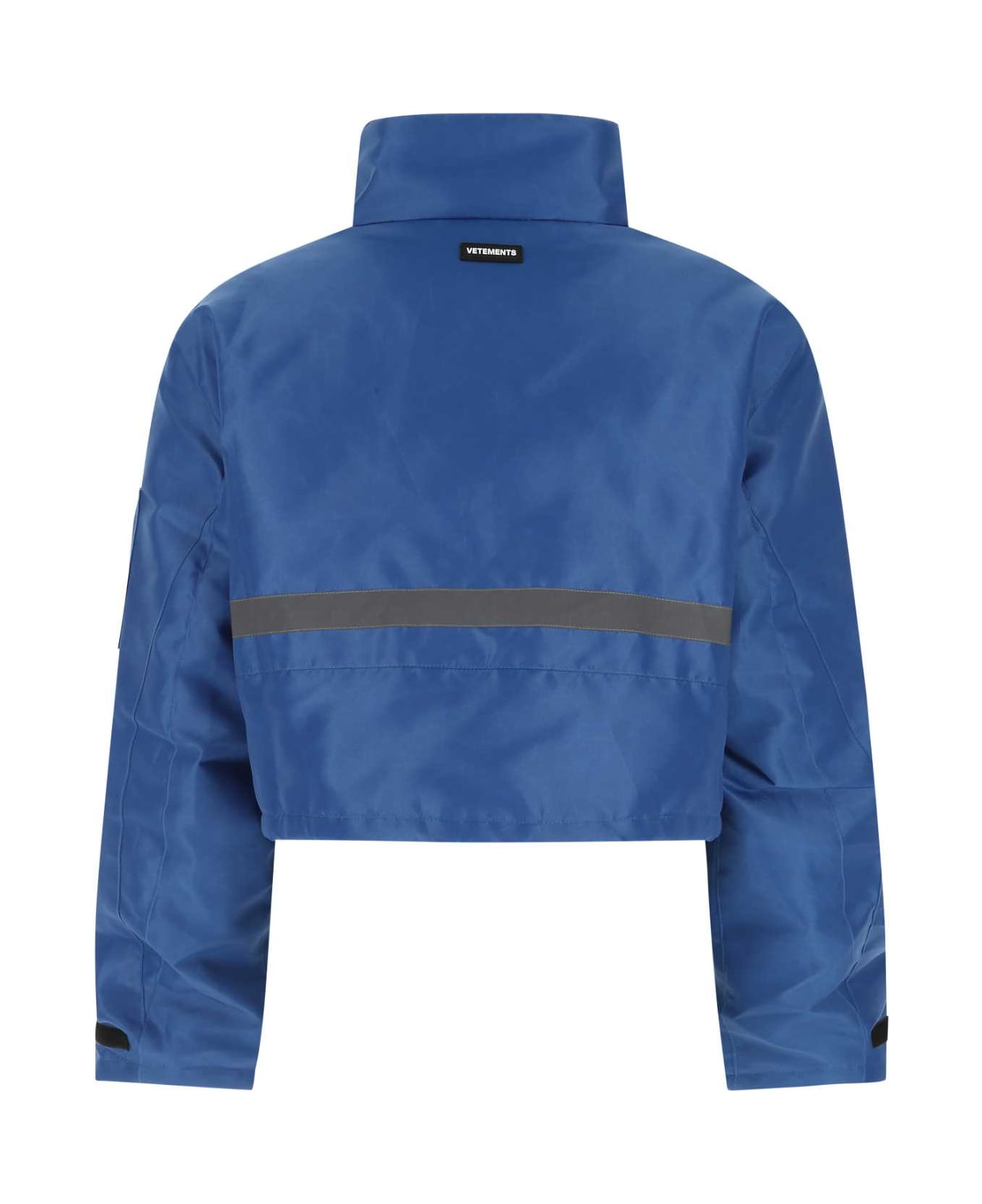 VETEMENTS Blue Polyester Padded Jacket - ROYALBLUE ジャケット