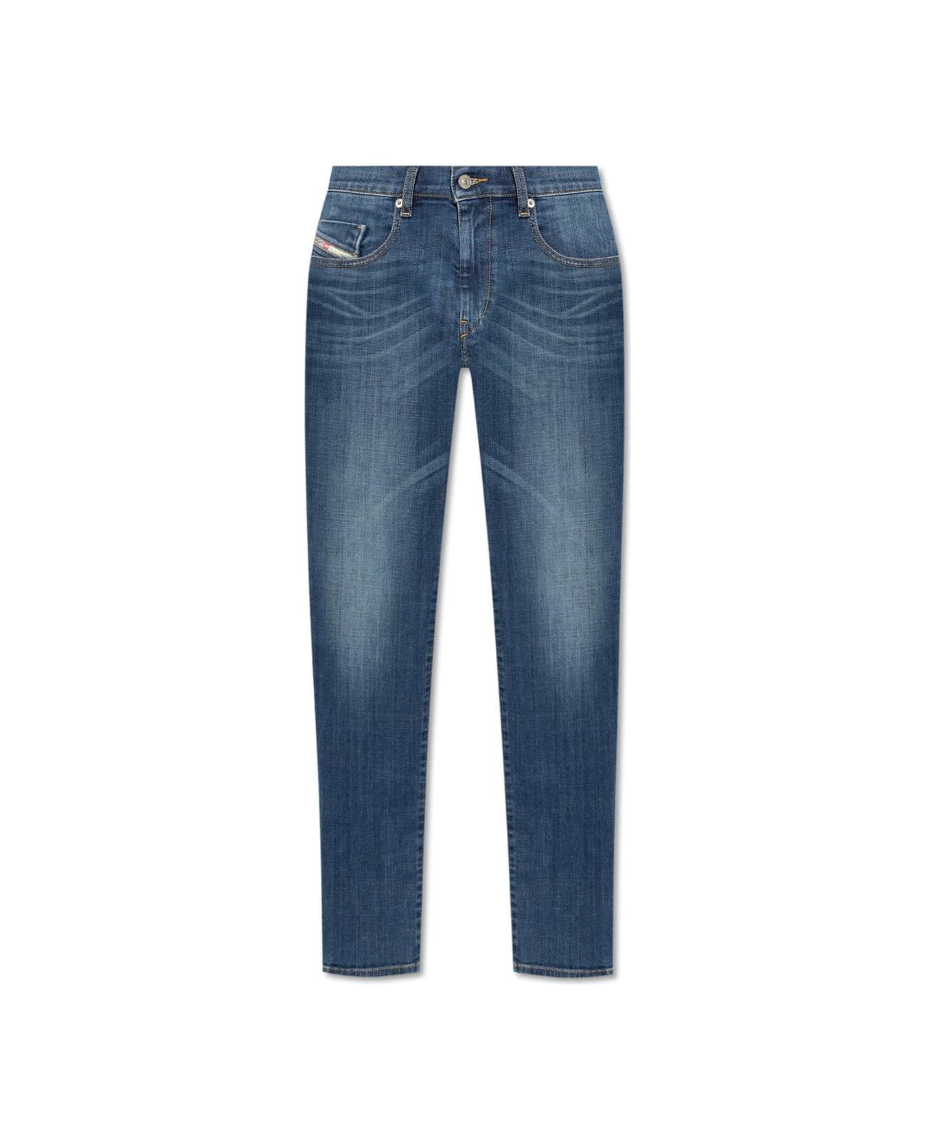 Diesel 2019-d-strukt Straight-leg Jeans Jeans - BLU MEDIO