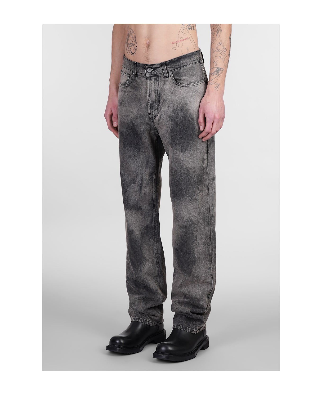 Salvatore Santoro Jeans In Brown Denim - brown