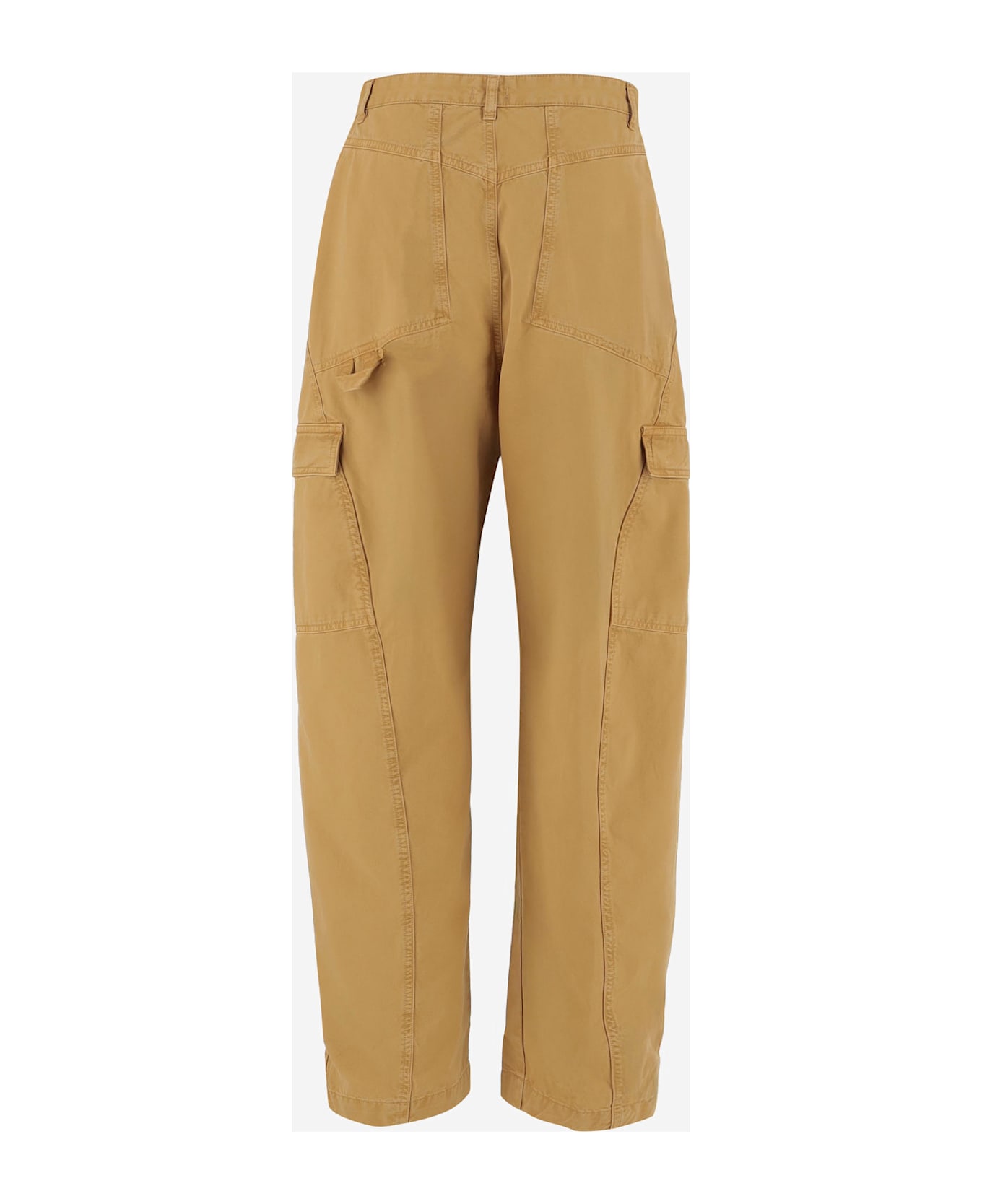 Pinko Cotton Workwear Pants - Beige