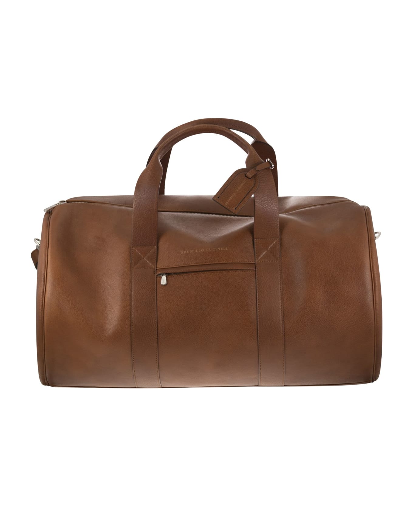 Brunello Cucinelli Leather Active Bag - Cognac トラベルバッグ