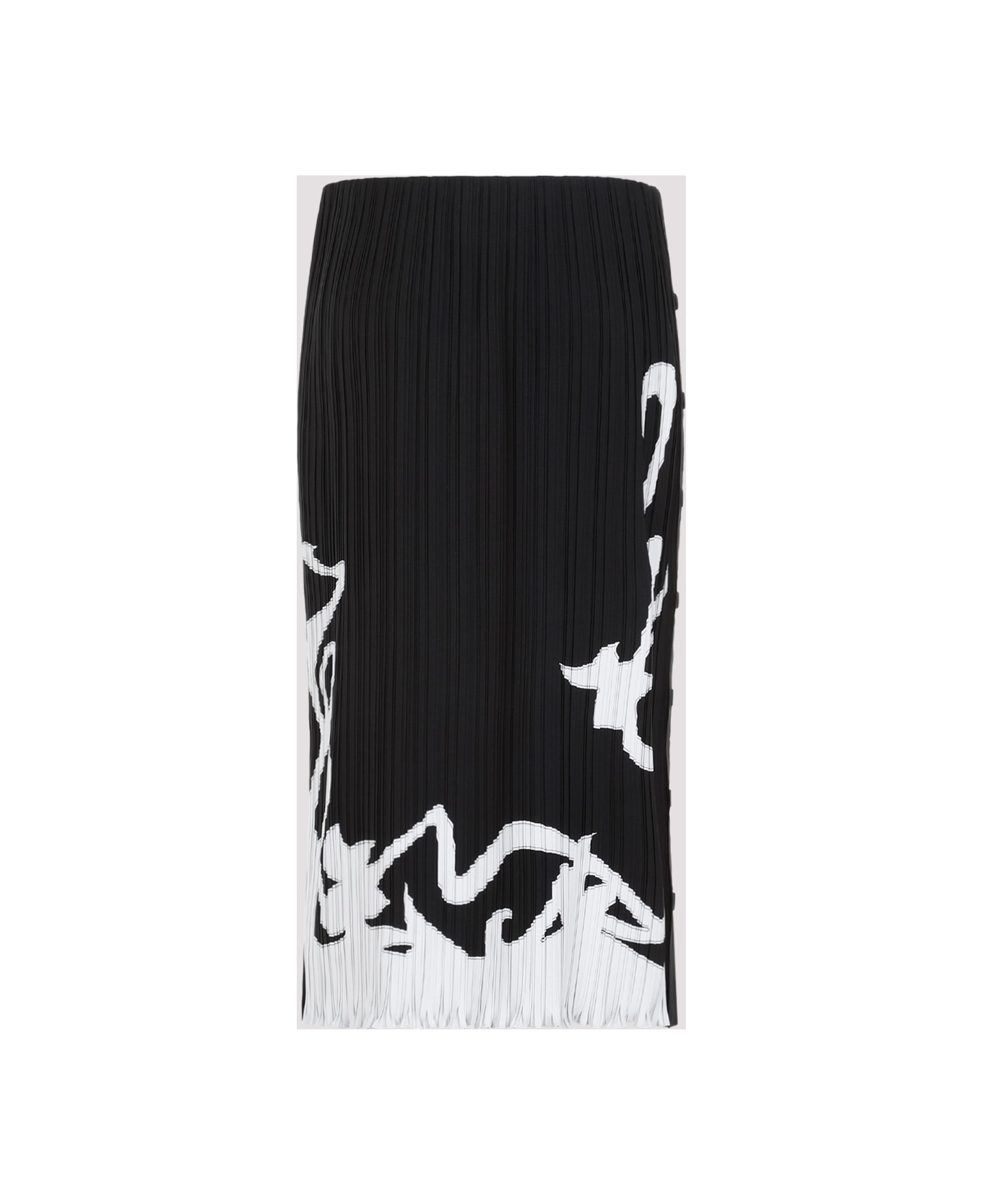 Lanvin Pleated Long Skirt - Black