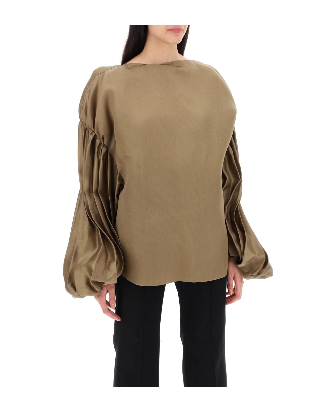 Khaite Quico Blouse - Toffee