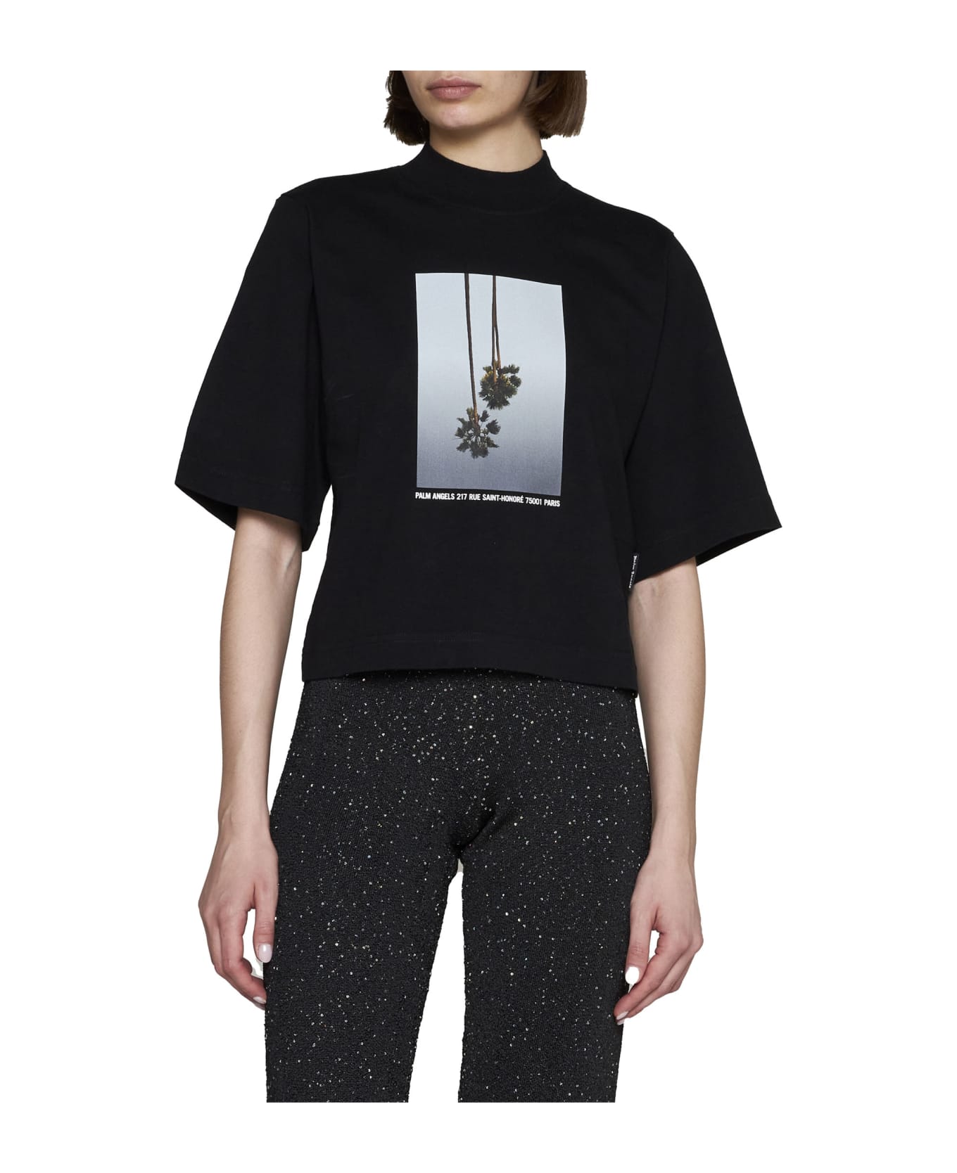 Palm Angels Mirage Boxy T-shirt - Black Ligh Tシャツ
