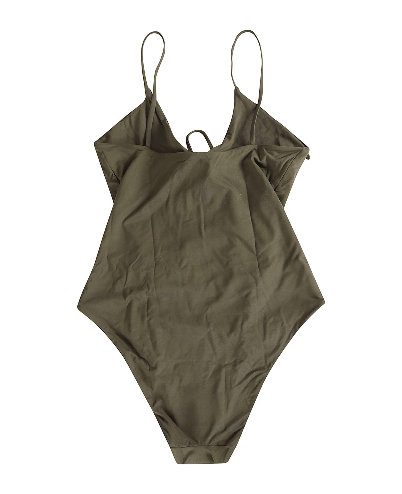 Federica Tosi Lace-tie Body - Olive ボディスーツ