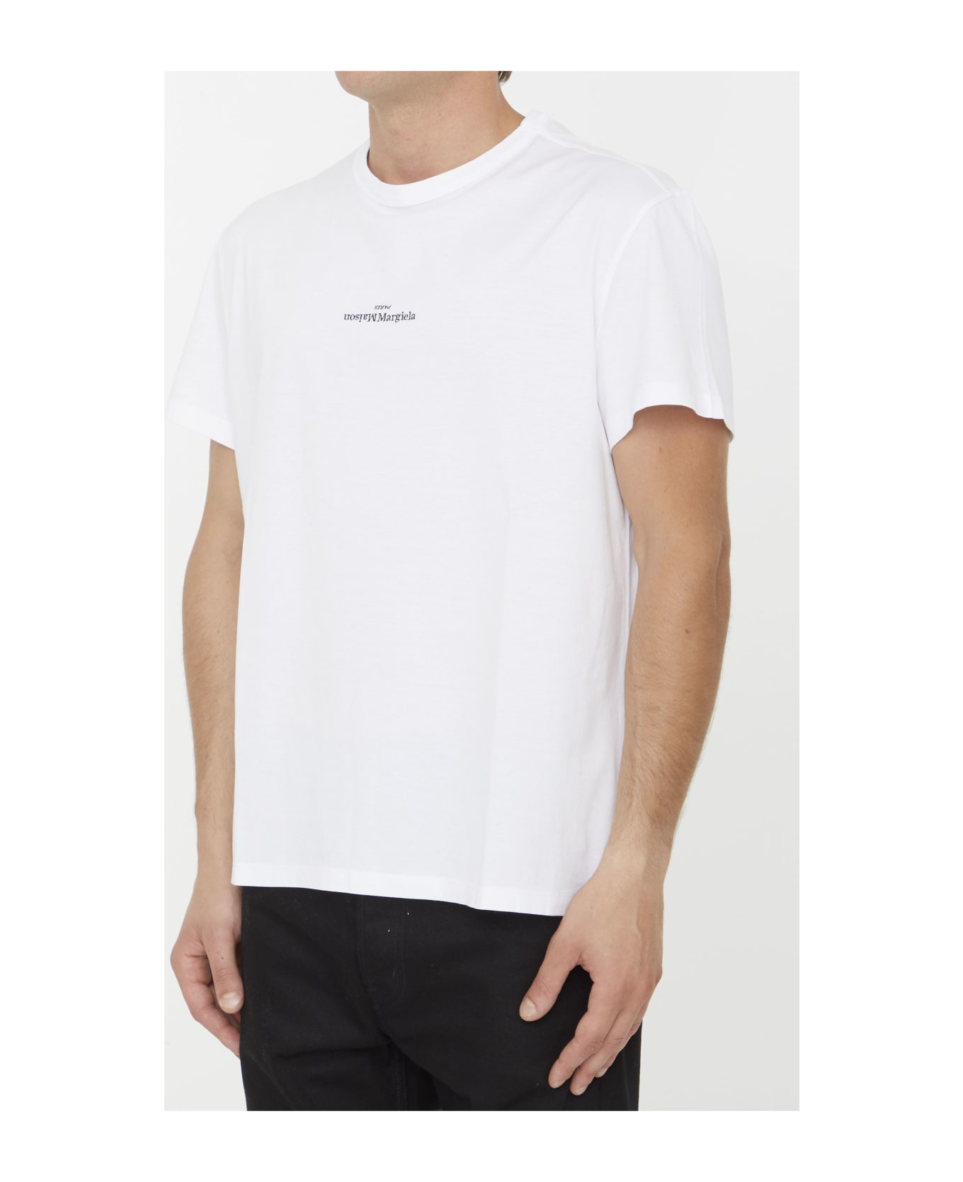 Maison Margiela White Cotton T-shirt - WHITE