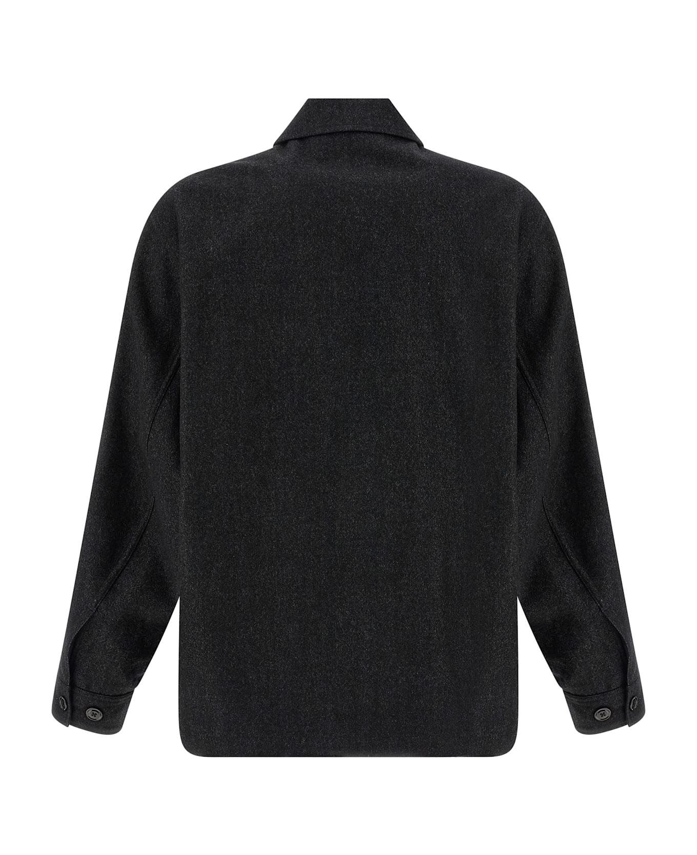 Lemaire Wool Overshirt - Black  