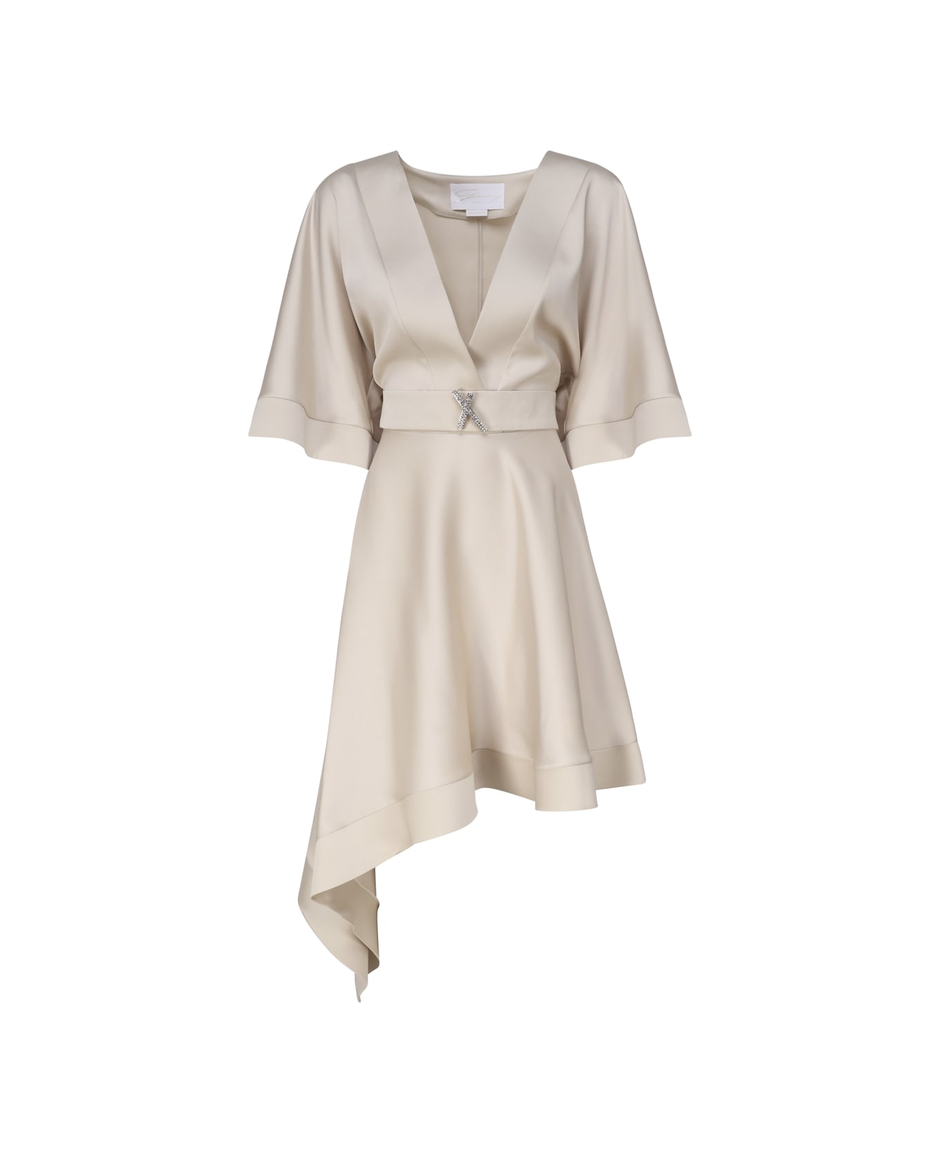 Genny Dress With Asymmetrical Skirt - Grey ワンピース＆ドレス