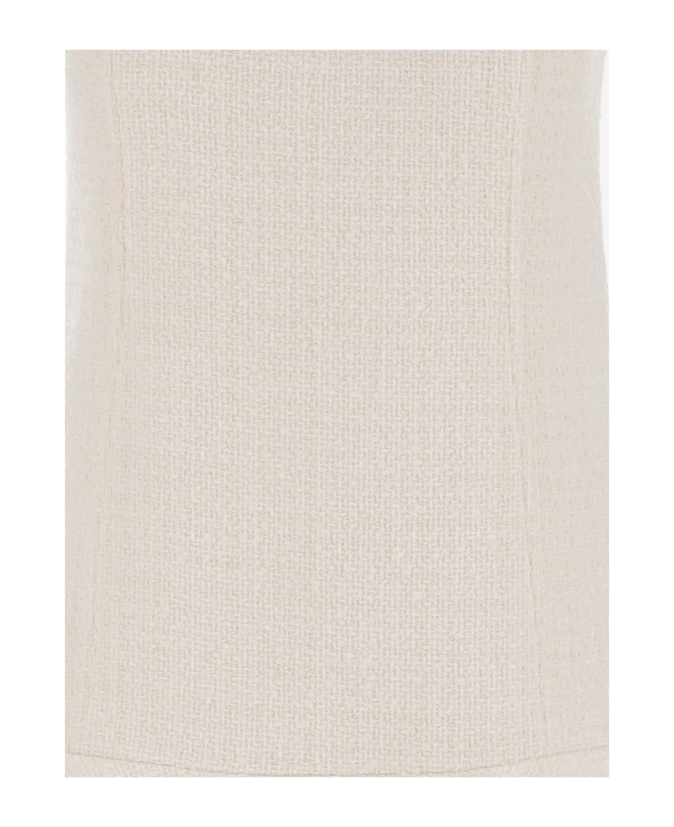 Pinko Cotton Blend Dress - White