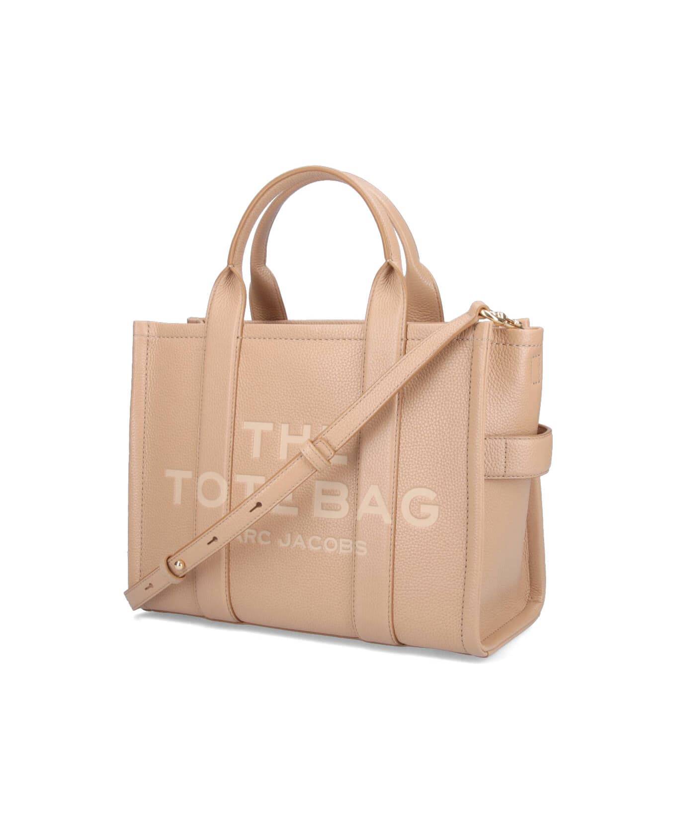 Marc Jacobs The Leather Medium Tote Bag - Camel トートバッグ