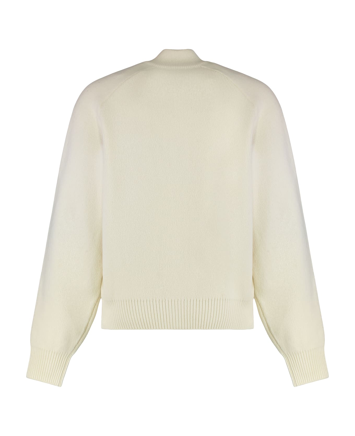 Jacquemus Cardigan Bubble In Wool And Cashmere - White
