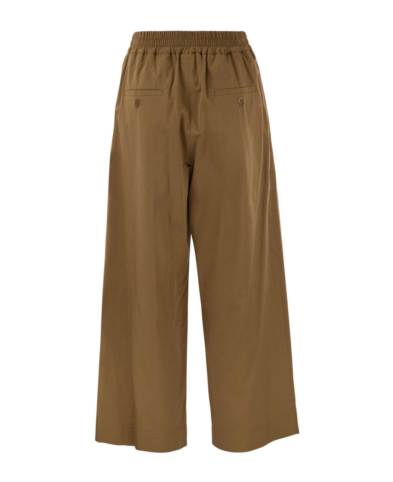 Weekend Max Mara High Waist Wide Leg Trousers - Terracotta