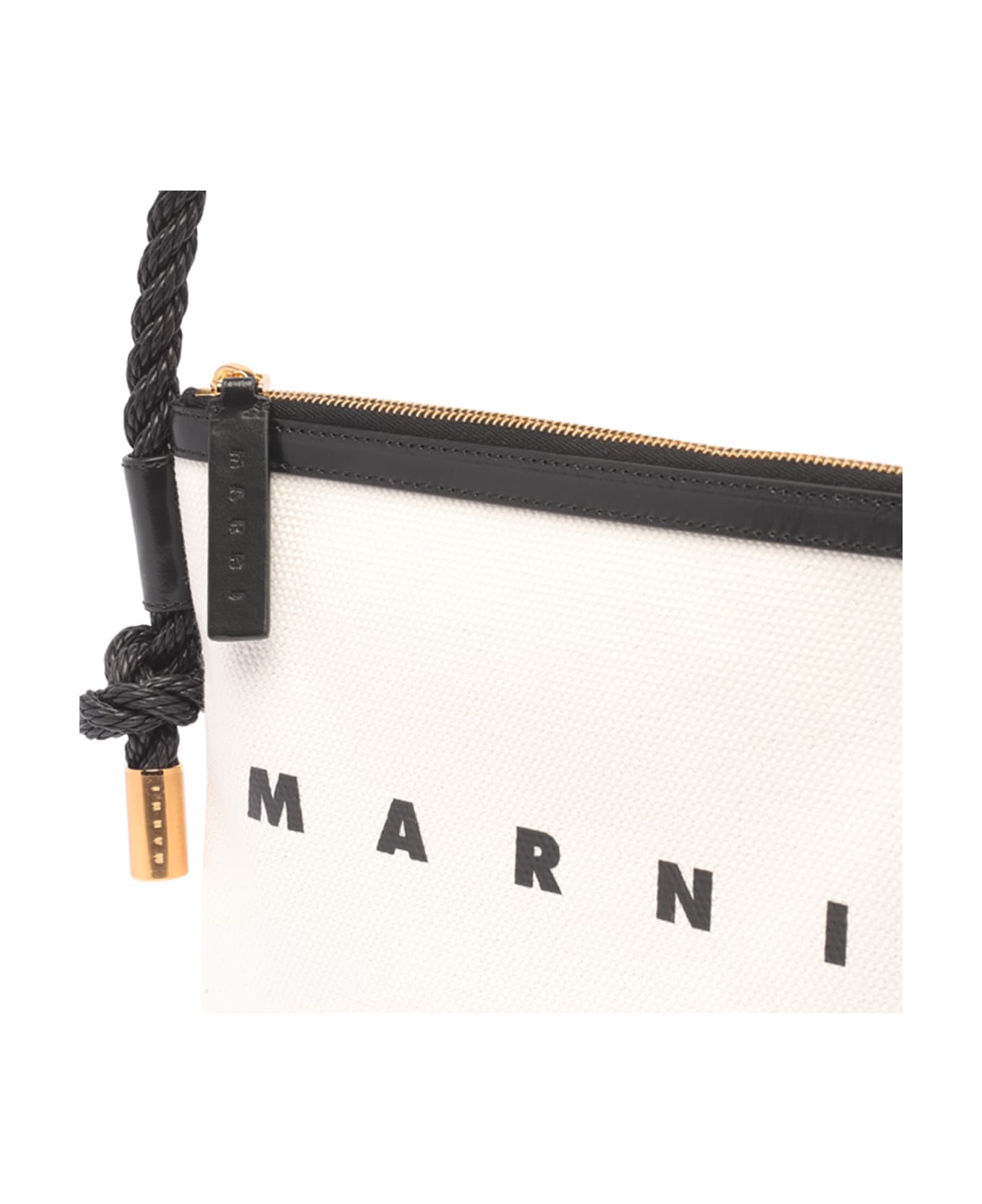 Marni Marcel Summer Bag - Bianco/nero ショルダーバッグ