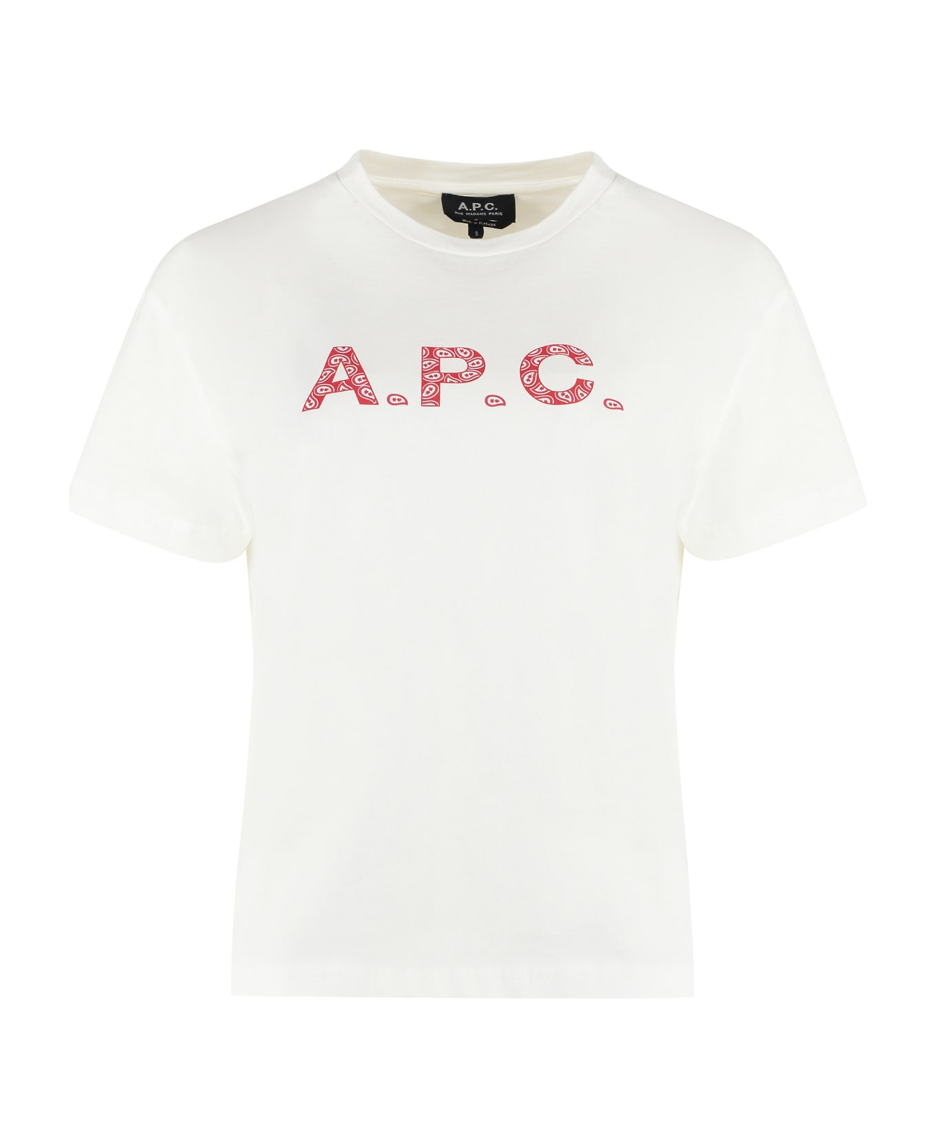 A.P.C. Cotton Crew-neck T-shirt - White Tシャツ