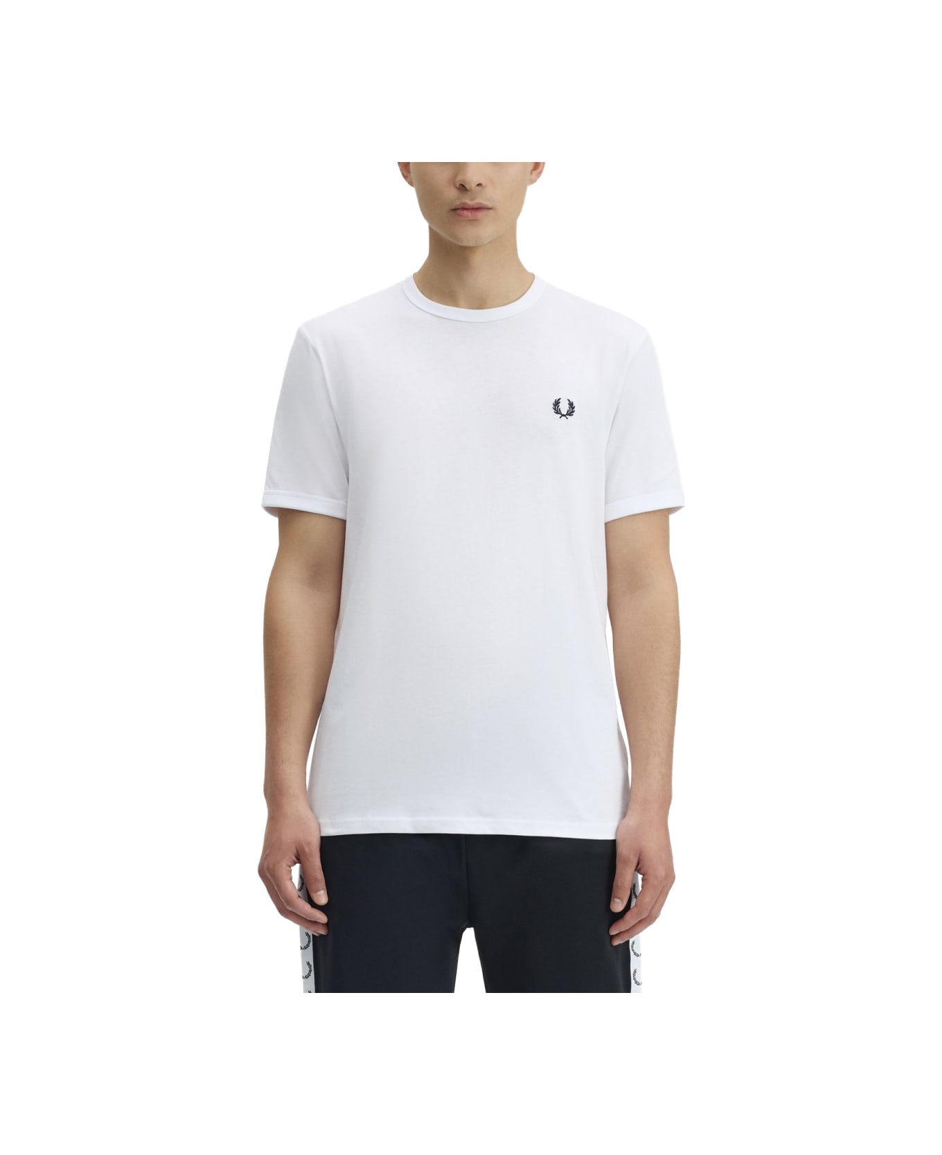 Fred Perry T-shirt With Logo - WHITE