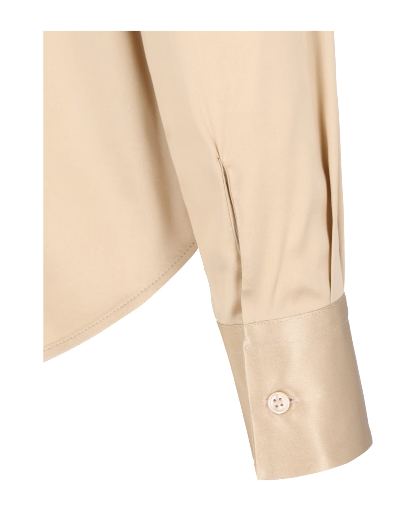 Ermanno Scervino Lavallière Shirt With Bow - Beige