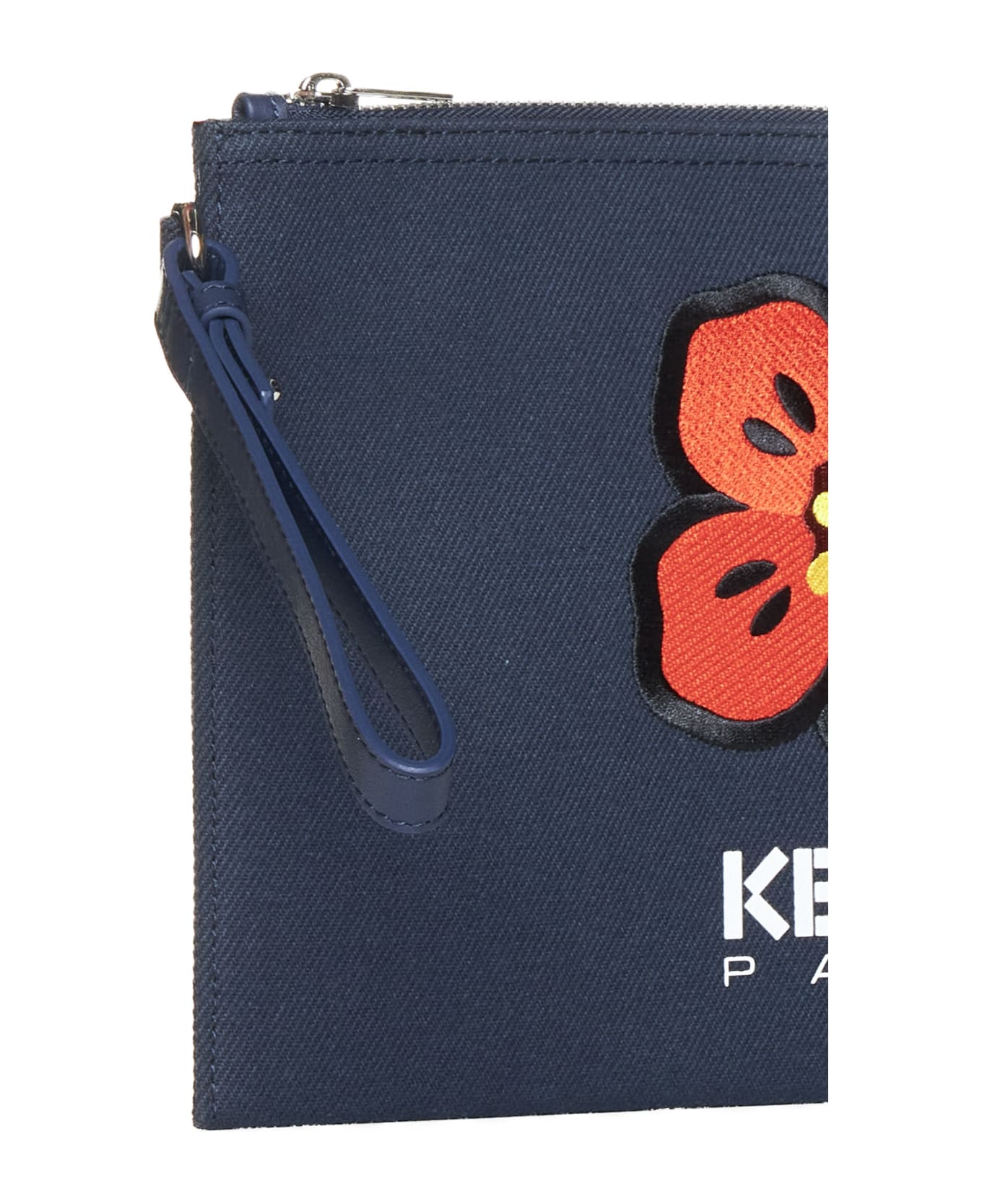 Kenzo Boke Flower Clutch - Navy blue