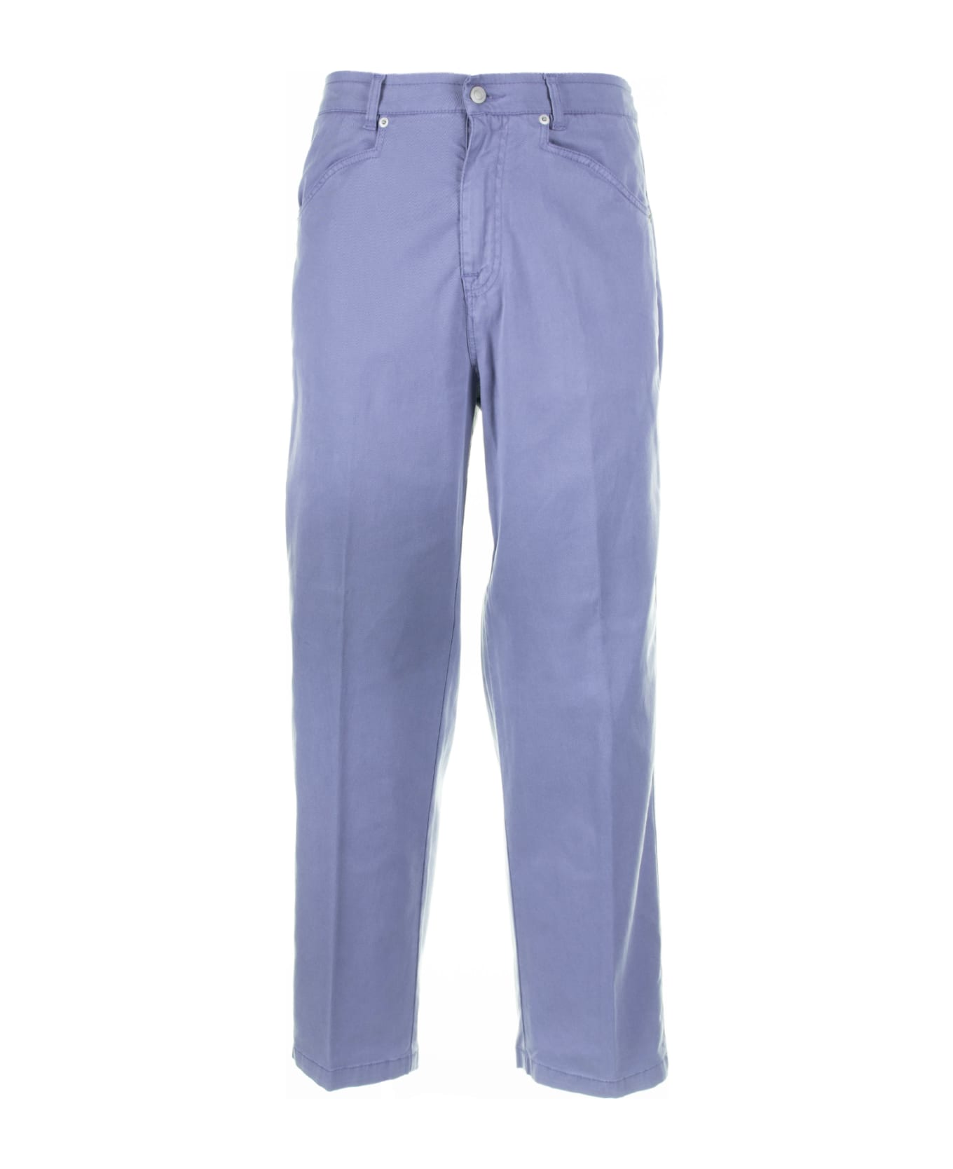 Altea Air Force Blue Linen Trousers - AVIO ボトムス