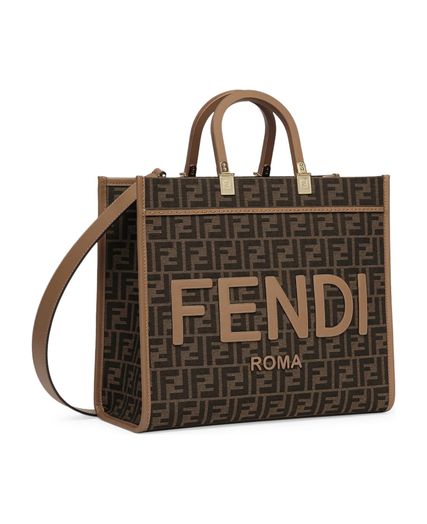 【関税込み】fendi Fendi sunshine Medium' shopping bag Fendi Sunshine Medium Leather Brown | Fendi