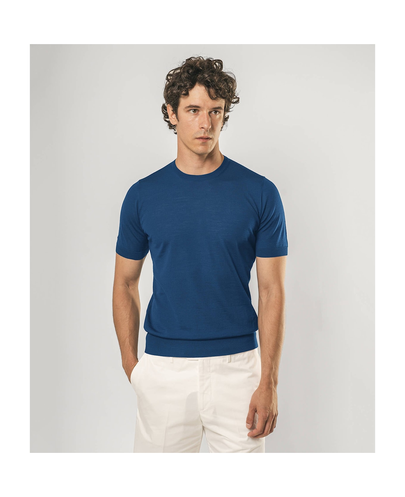 Larusmiani Crewneck Roquebrune T-Shirt - Blue